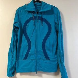 LULULEMON two tone blue hoodie.
